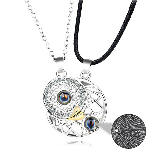 "I LOVE YOU" In 100 Languages Necklace - Engraved Love Pendant