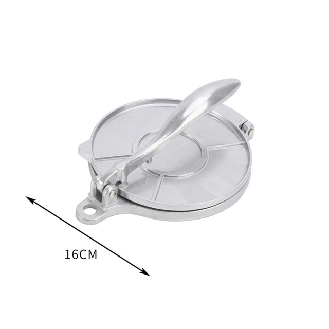 Aluminium Alloy Tortilla Press Maker – Manual Dough Press for Tortillas, Roti & Flatbread (16/20cm)
