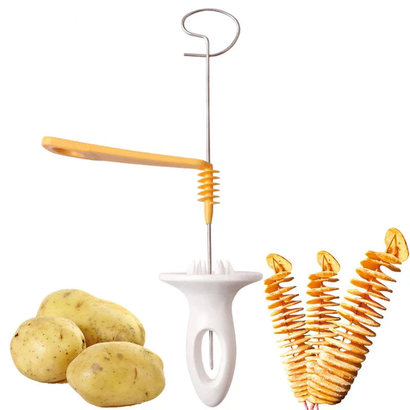 Twisted Potato Spiral Slicer Cutter – Fun Curly Fry & Vegetable Spiralizer