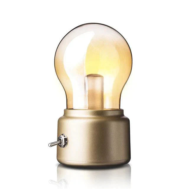 Vintage Chargeable LED Mini Bed Lamps - Rechargeable Night Light