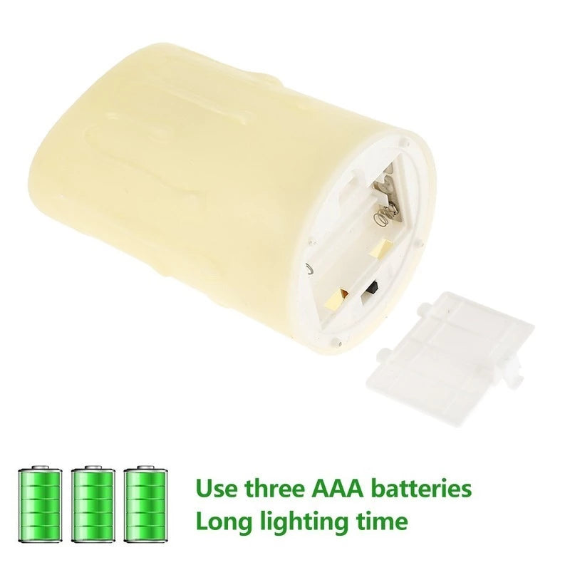 Flickering Flameless Pillar LED Candles (Set of 3) – Remote Control & Timer | Realistic Wax Look