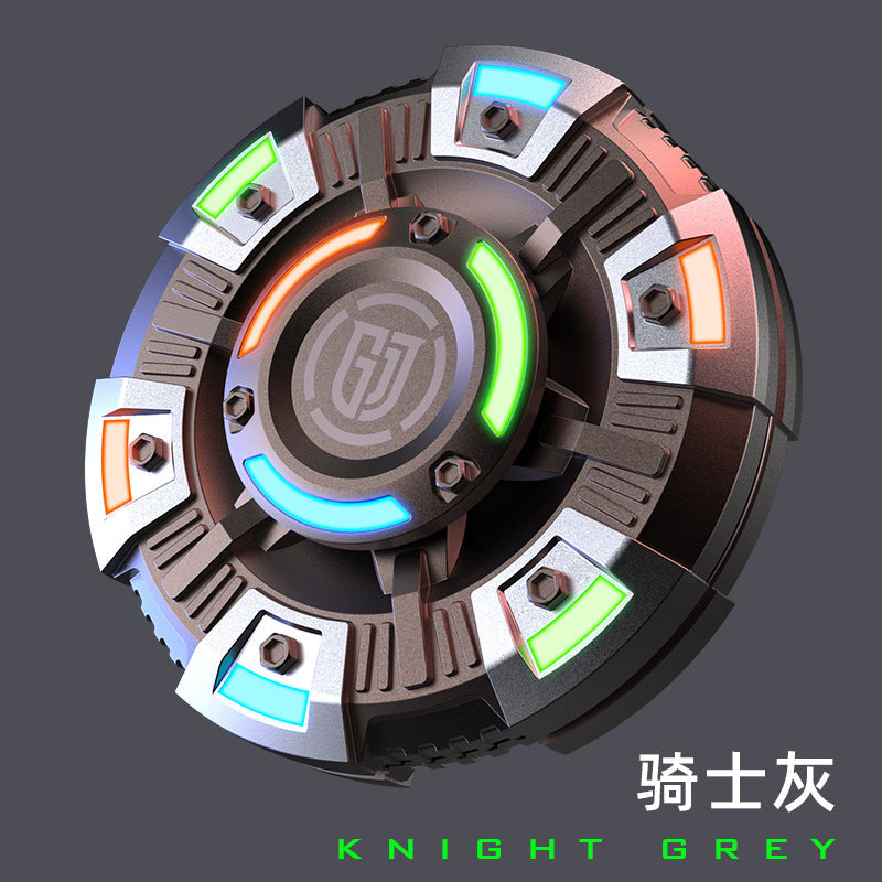 2-in-1 Metal Fidget Spinner - Luminous Push Card EDC Toy