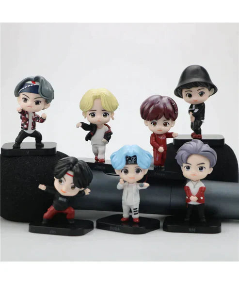 Tiny Tan Toys - BTS Chibi Character Collectible Figures Set