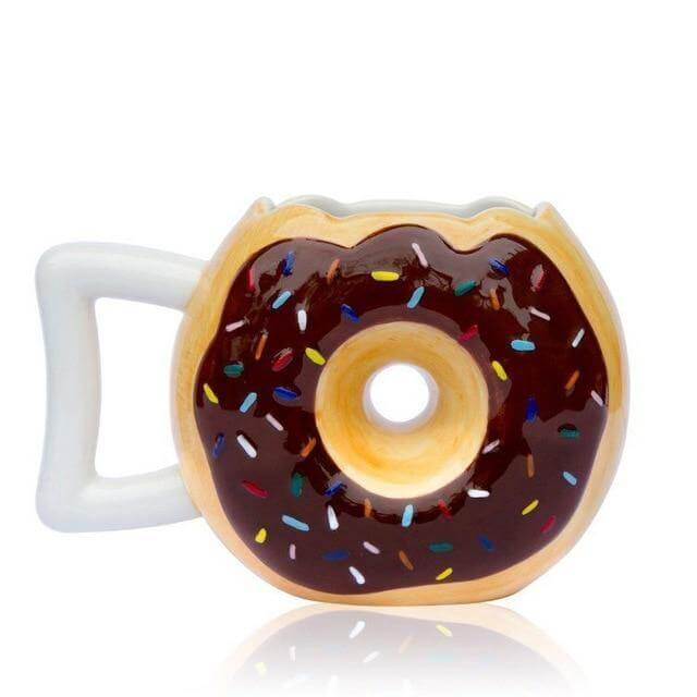 Donut Ceramic Coffee Mug – Cute Novelty Cup for Donut & Coffee Lovers