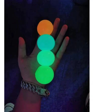 Sticky Orbs™ Stress Relief Toy – Neon Glow Squishy Sticky Balls (Pack of 4)