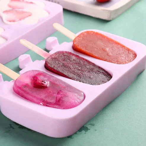 3 Cavity Silicone Cakesicle Mold - Popsicle Cake Mold for Baking