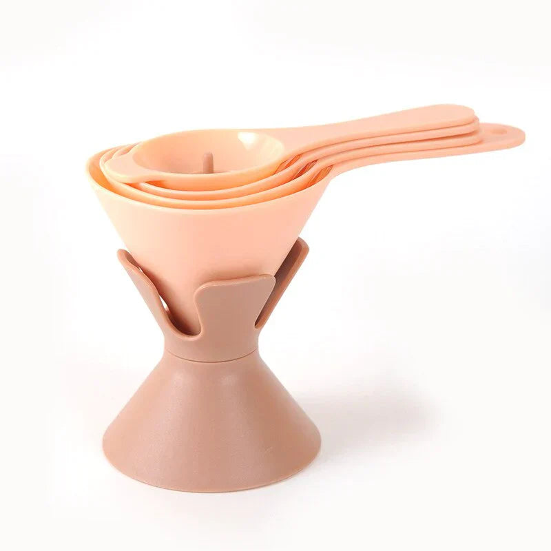 6-in-1 Pour Master Reusable Funnel Set - Multi-Size Kitchen Funnels