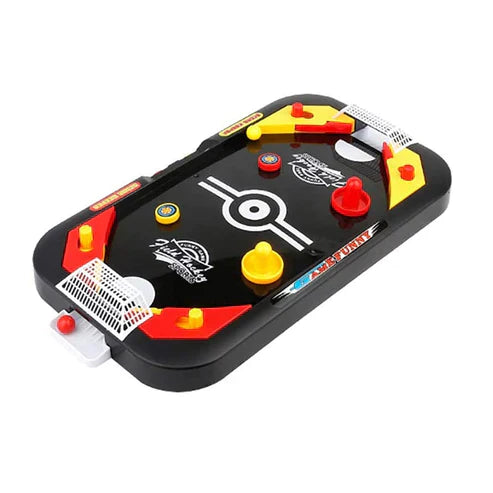 Mini Air Hockey Table Game - 2-in-1 Hockey & Football Game for 2 Players, Kids & Family Fun