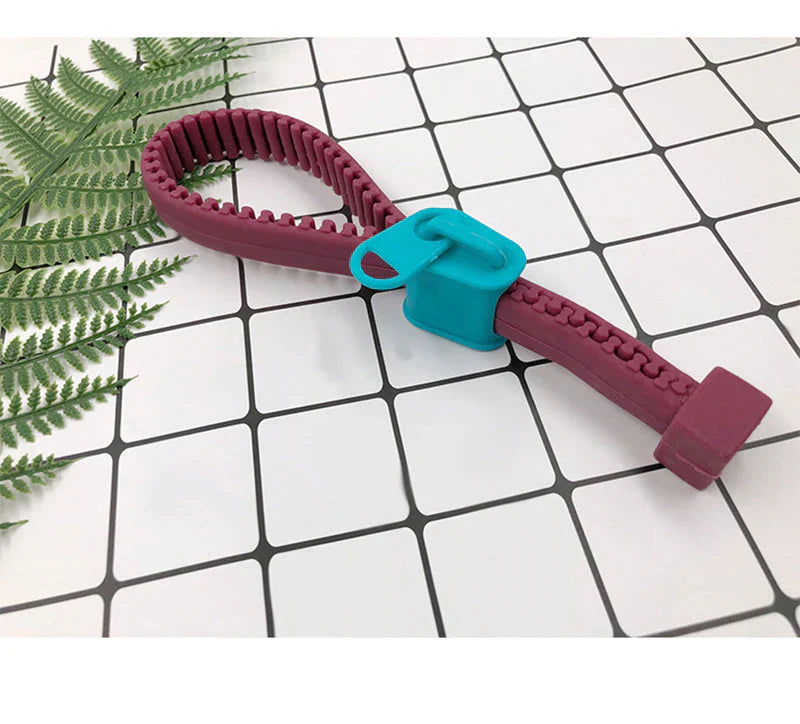 Zipper Silicone Bottle Opener - Easy Grip Jar & Bottle Opener Tool