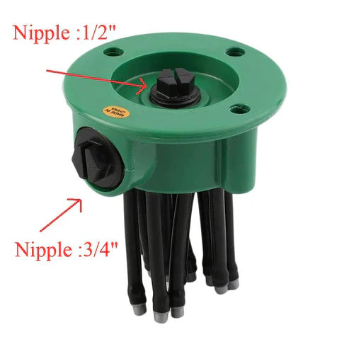 Foldable Pipe Garden Water Sprinkler System - Portable Lawn Irrigation Sprinkler