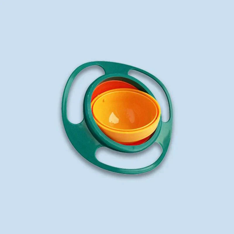 Children's Anti-Spill Gyro Bowl - 360° Gyroscopic Saturn Design Kids Bowl, FDA Approved BPA Free in 3 Colors