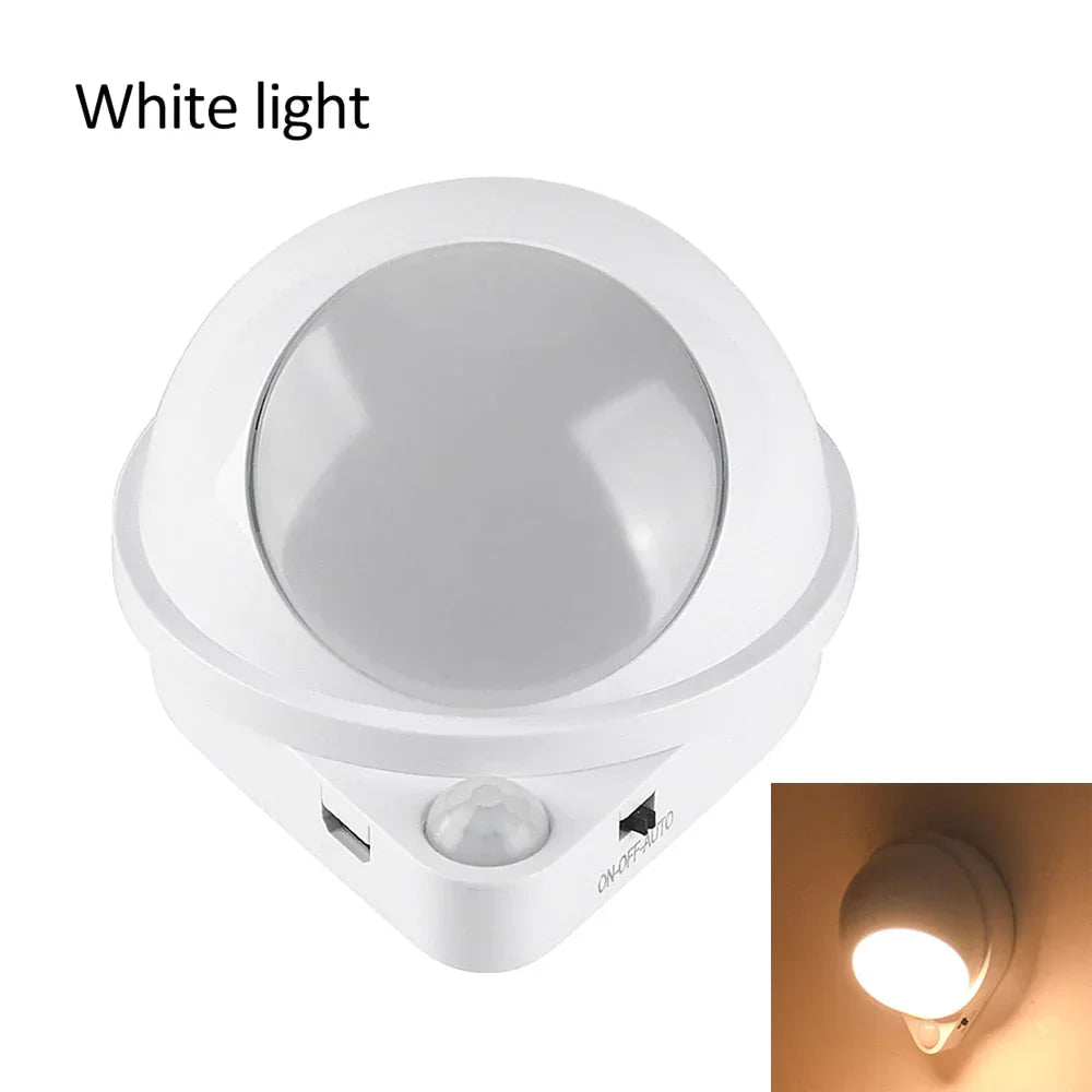 360° Rotating Water Drop Magnetic Night Lamp – Motion Sensor LED Light