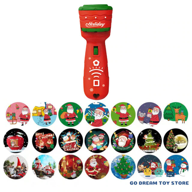 Christmas Flashlight Projector – Festive LED Pattern Torch for Kids & Decor
