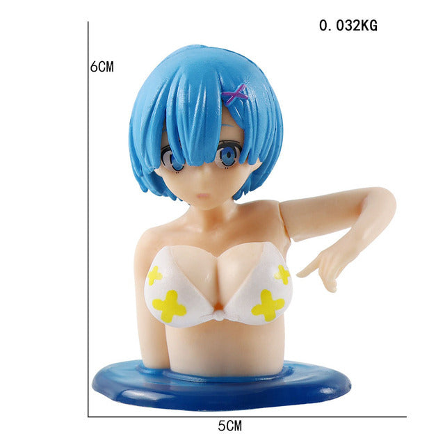 Kawaii Shake Girl Car Dashboard Ornament – Cute Bobblehead Decoration for Car Interior