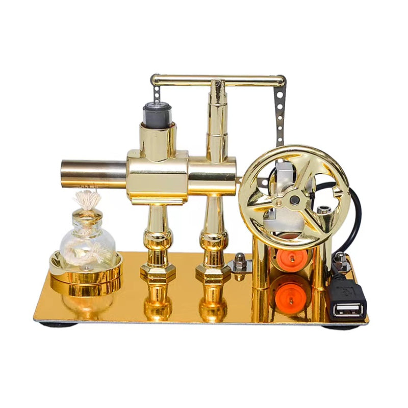 Stirling Engine Generator - Hot Air Single Cylinder Physics Science Model