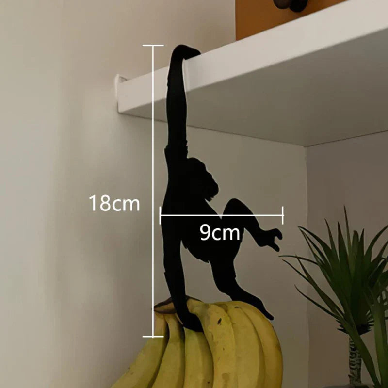 Cat Tail & Monkey Shaped Metal Wall Hook – Decorative Key Hanger & Clothes Storage Rack