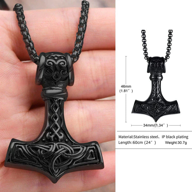 Double Sided Stainless Steel Pendant Necklace – Elegant Unisex Jewellery