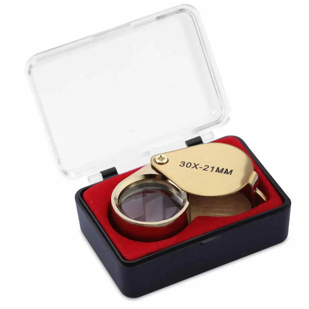 10-30X Pocket Loupe Magnifier | Portable Jewellery & Gem Magnifying Glass