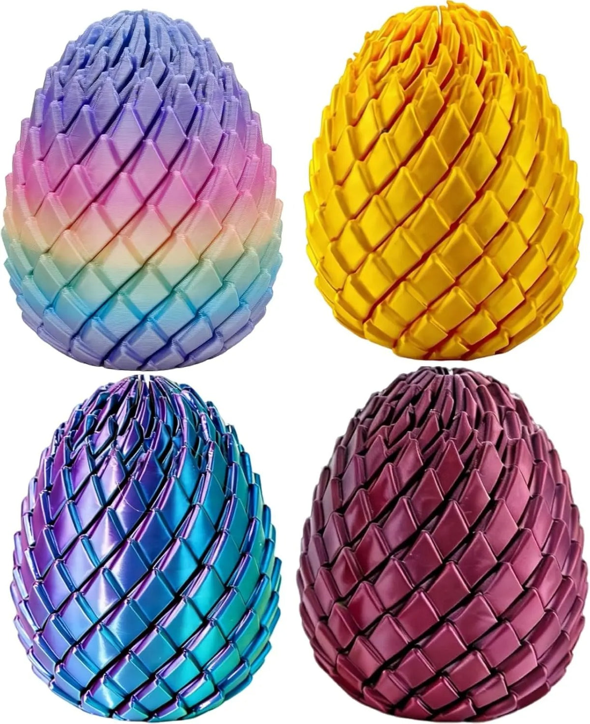 Twisty Fidget Egg – 3D Printed Sensory Desk Toy