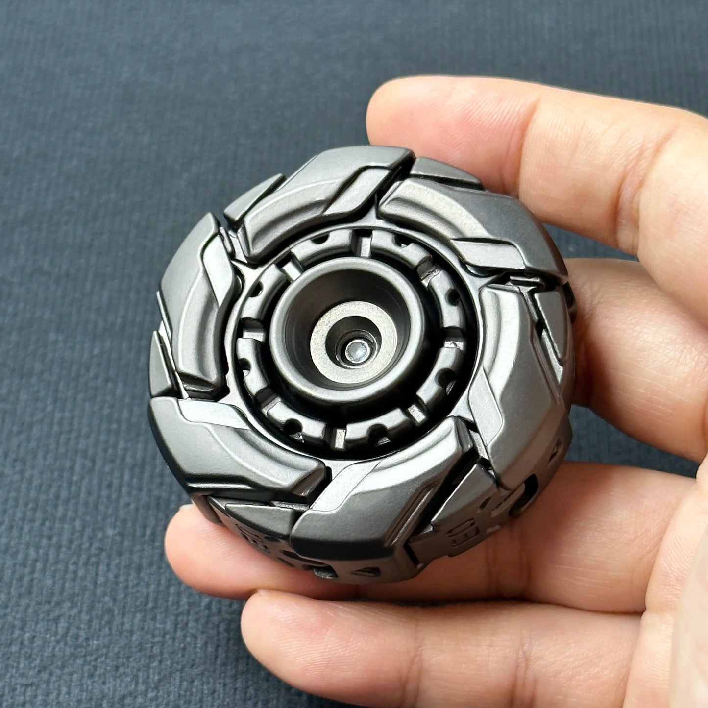 EDC Fidget Slider Open Armor Spinning Top – Premium Metal Stress Relief Toy for Adults & Collectors