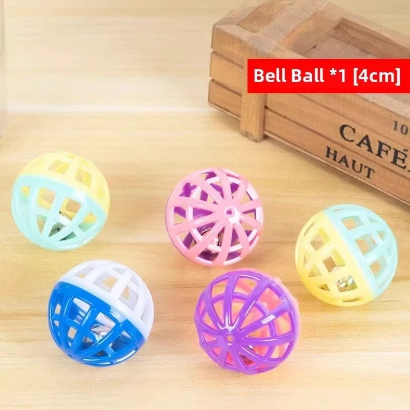 Cat Puzzle Toy Felt Box – Interactive Exercise & Hunting Toy with Ball for Indoor Cats