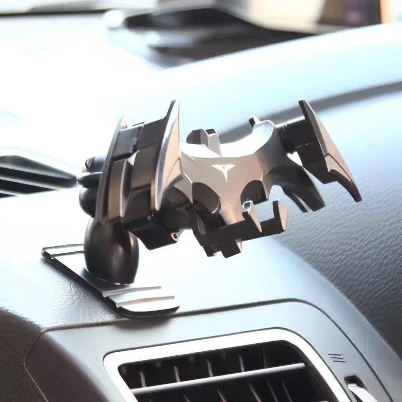 Batman Gravity Buckle Car Phone Holder – Auto-Lock Dashboard Mount