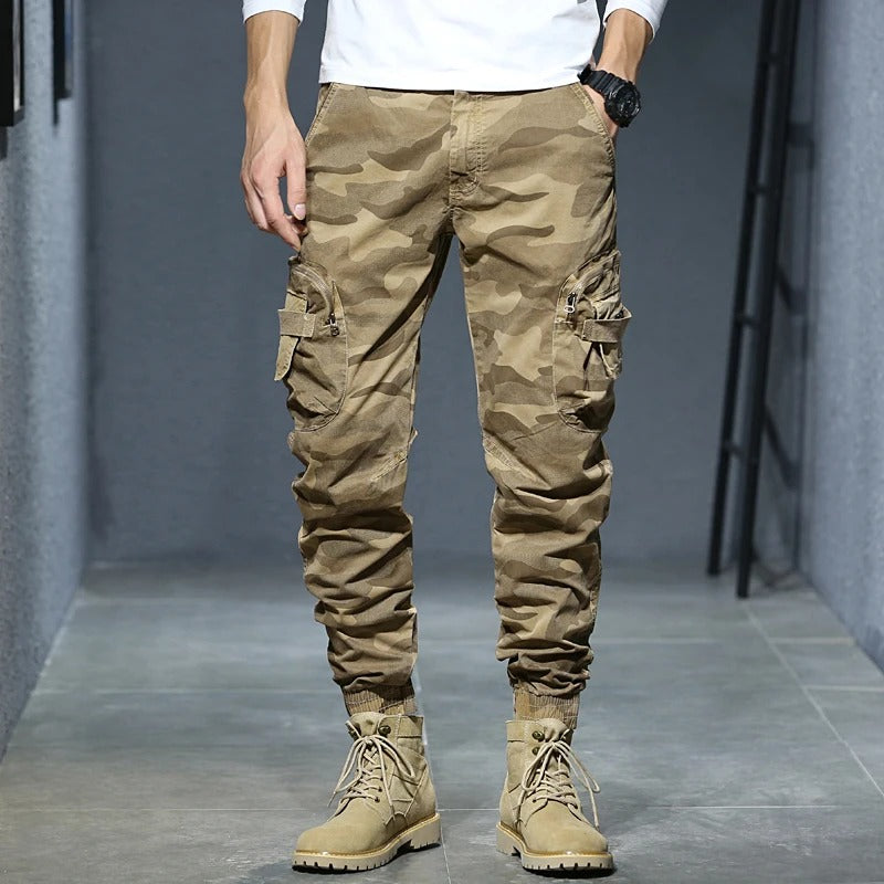 Men’s Cargo Jogger Pants – Casual Hip-Hop Multi-Pocket Streetwear Trousers