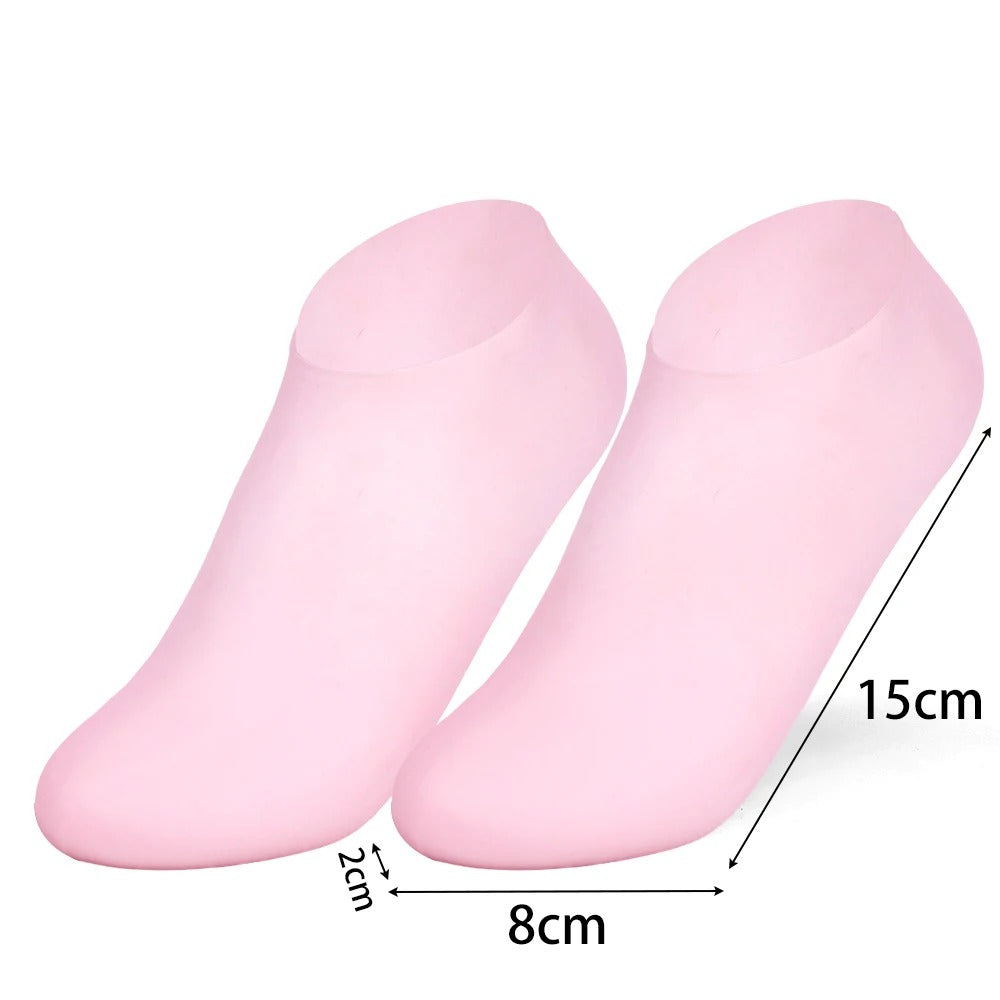 Silicone Moisturising Foot Care Socks – Gel Heel Socks for Dry & Cracked Feet (1 Pair)