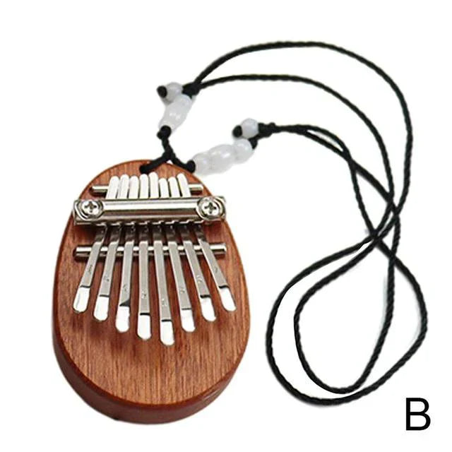 Wooden Mini 8 Keys Pocket Kalimba - Portable Thumb Piano