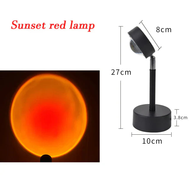 Sunset Projection Lamp - Romantic Sunset Light for Room Ambiance & Photography