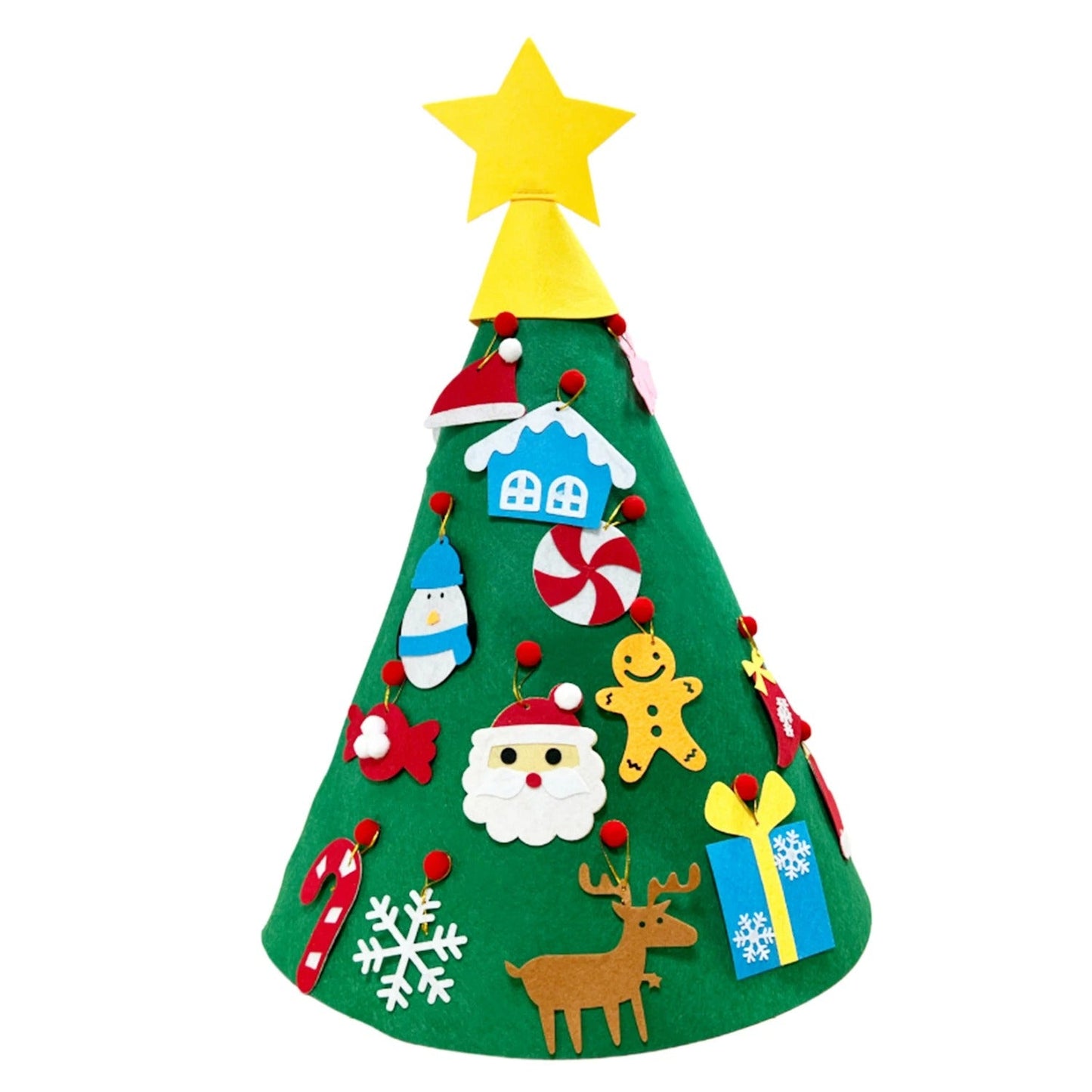 DIY Felt Christmas Tree – Festive Wall Hanging Decoration for Kids & Family