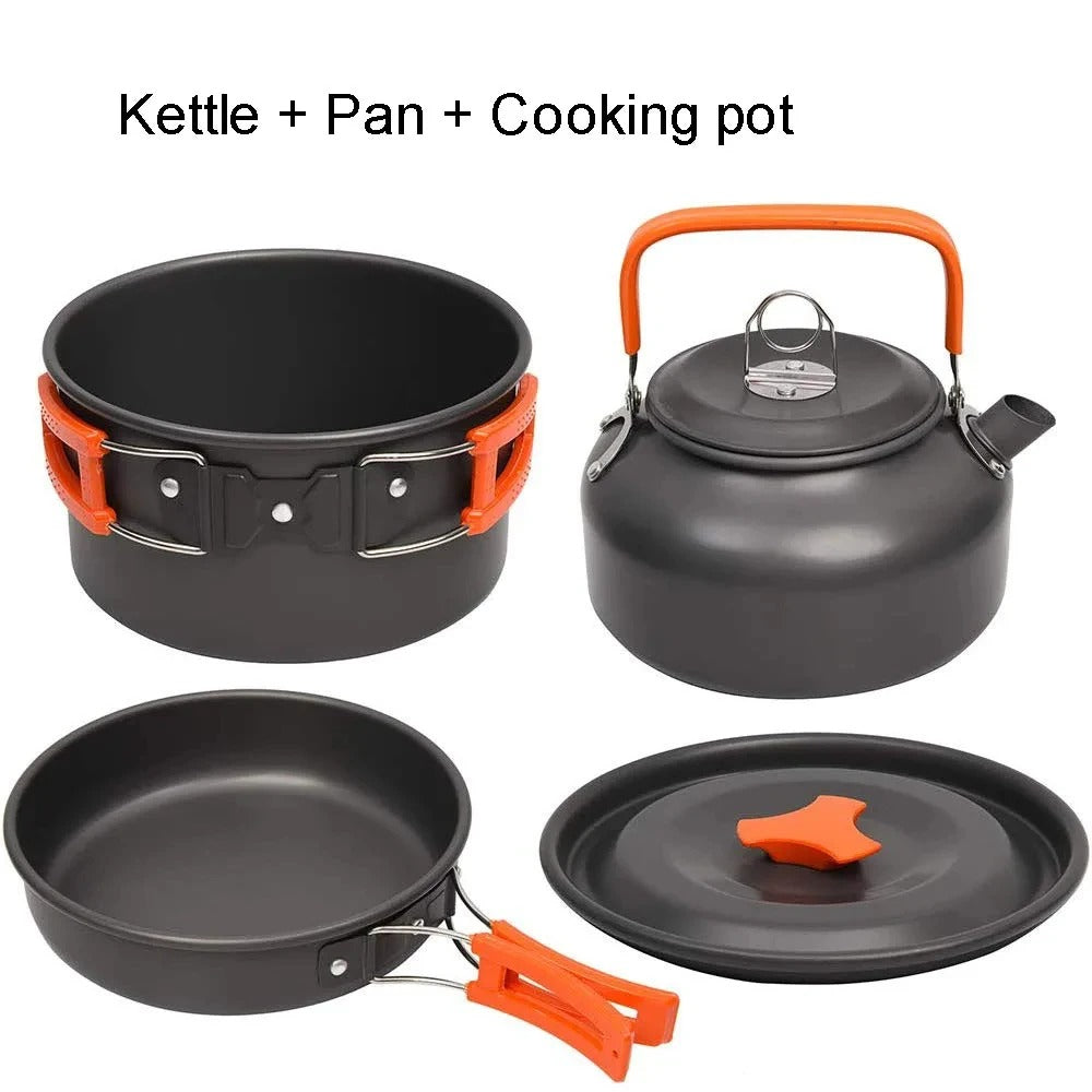 Portable Camping Cooking Set – Lightweight Outdoor Cookware Kit for Hiking & Travel