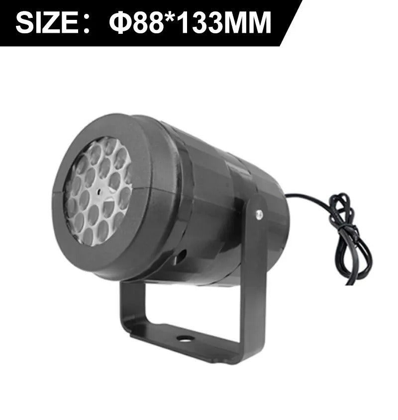 Snowflake Christmas Laser Projector Light – 16 Rotating Patterns Waterproof Outdoor & Indoor Festive Display
