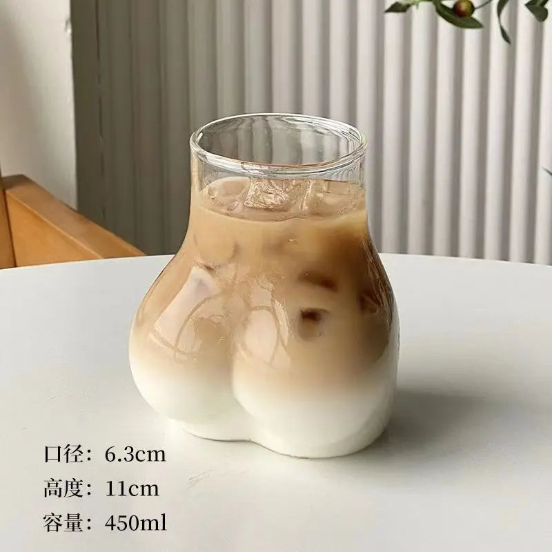 Novelty Figure Shape Glass Mug - Unique Borosilicate Coffee & Tea Cup
