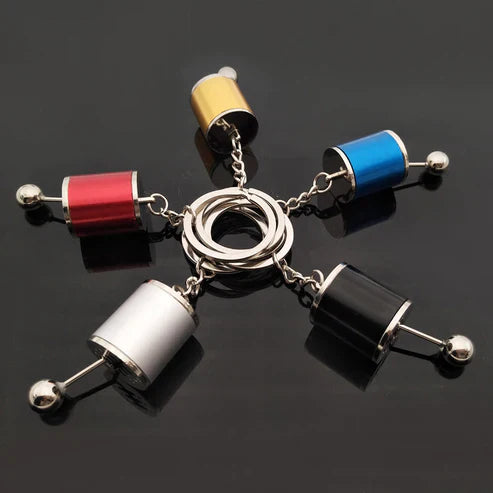 Six-Speed Manual Shift Keychain – Zinc Alloy Gear Shift Key Ring for Car Enthusiasts
