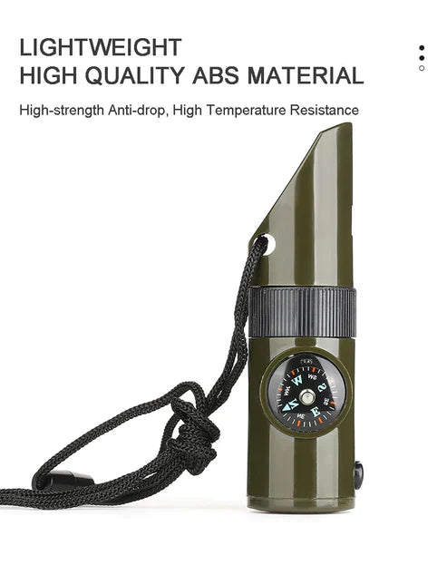 7-in-1 Portable Survival Outdoor Camping Tool - Multi-Function Kit