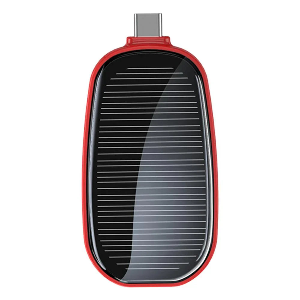 Mini Solar Keychain Power Bank - Portable Emergency Phone Charger