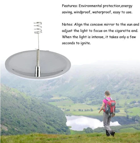 Solar Lighter - Portable Waterproof Fire Starter for Camping & Survival