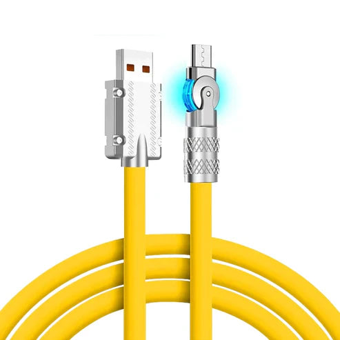 Cord Master Fast Charging Rotatable Cable – 360° Flexible Phone Charger Cable