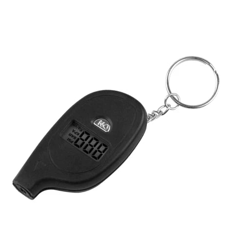 Portable Digital Car Tire Pressure Tester Keychain - Mini LCD Tire Gauge