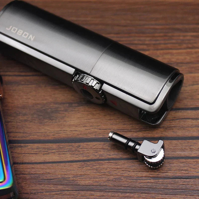 Triple Jet Torch Lighter - Windproof Refillable Butane Flame Lighter