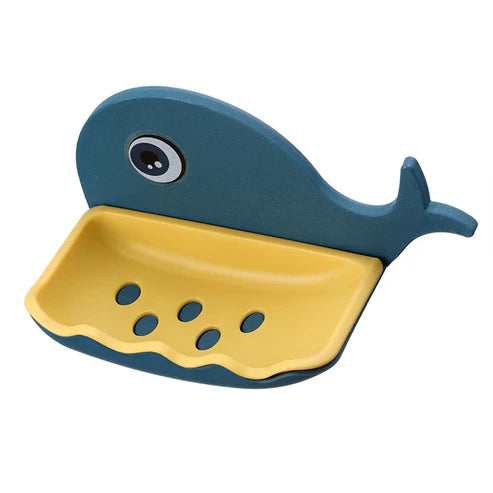 Cute Whale Soap Holder - Adorable Bathroom Soap Dish & Drain Tray