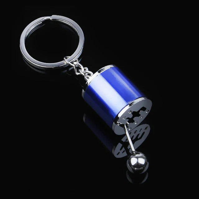 Six-Speed Manual Shift Keychain – Zinc Alloy Gear Shift Key Ring for Car Enthusiasts