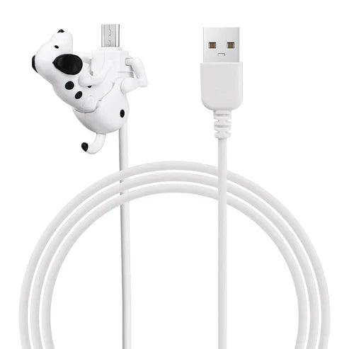 Mini Humpy Dog Charging Cable – Funny Hip-Swinging USB Cable for iPhone, Type-C & Micro USB