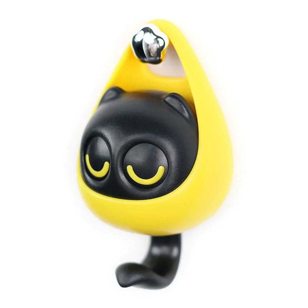 Cute Cat Punch Free Key Holder Hook - No Drill Wall Mounted Key Organizer for Home Decor