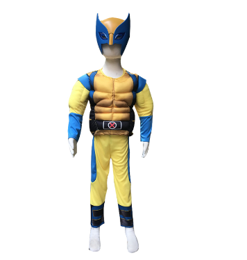 Wolverine Superhero Cosplay Costume for Kids Boys – Halloween & Party Dress-Up Outfit