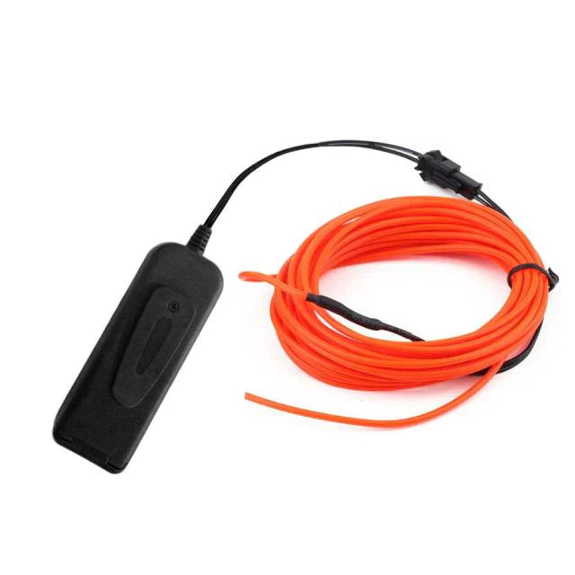 LED Neon EL Wire – DIY Flexible Luminous Costume Light for Party, Halloween & Home Decor