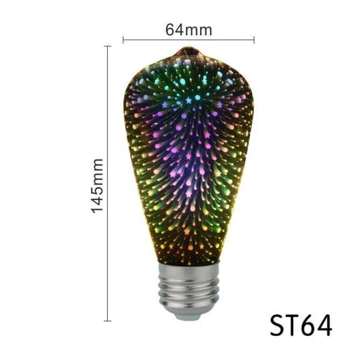 3D Colorful Decoration LED Lamp - Illusion Night Light with Color Changing