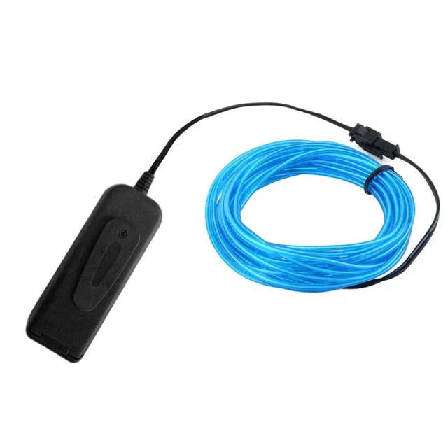LED Neon EL Wire – DIY Flexible Luminous Costume Light for Party, Halloween & Home Decor