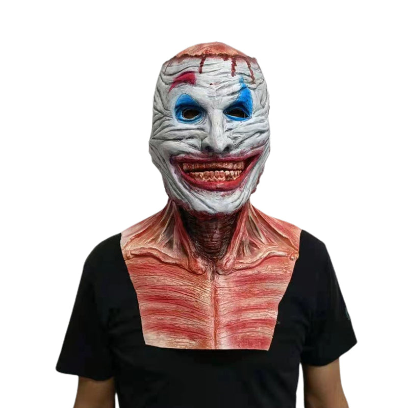 Double-Layer Ripped Bloody Horror Skull Mask – Realistic Halloween Costume Mask